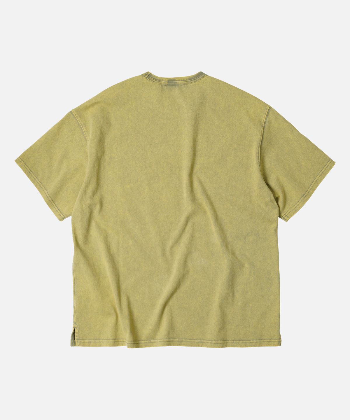 프리즘웍스(FRIZMWORKS) OG VINTAGE DYEING HALF TEE _ MUSTARD