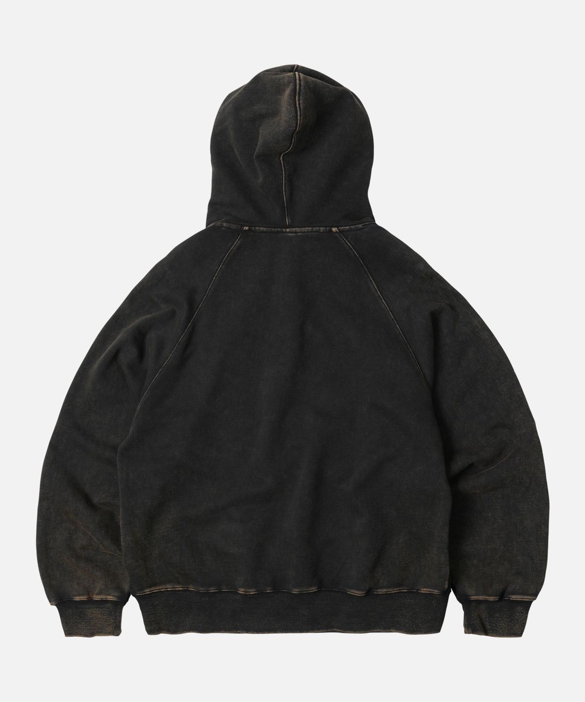 프리즘웍스(FRIZMWORKS) OG VINTAGE DYEING PULLOVER HOODY _ BLACK BROWN