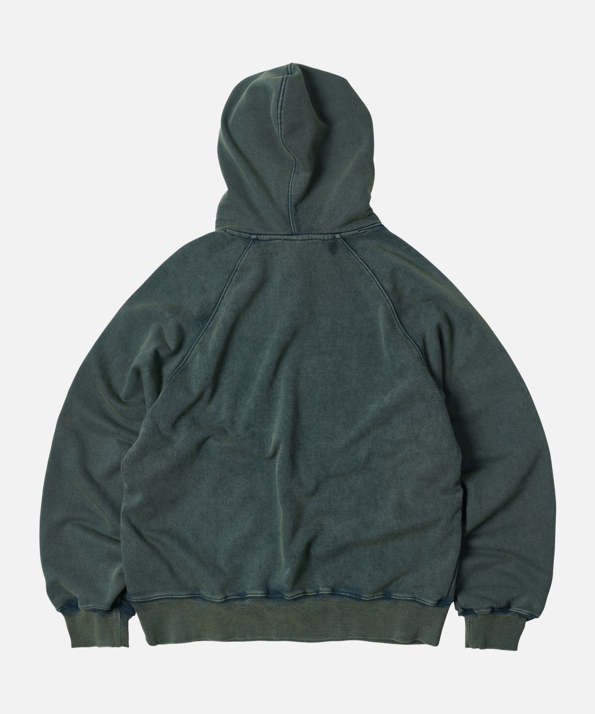 프리즘웍스(FRIZMWORKS) OG VINTAGE DYEING PULLOVER HOODY _ DARK GREEN
