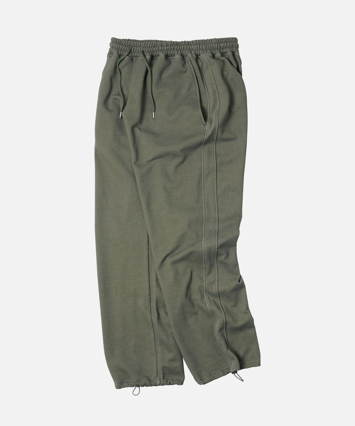 프리즘웍스(FRIZMWORKS) PIGMENT TERRY TRACK PANTS _ OLIVE