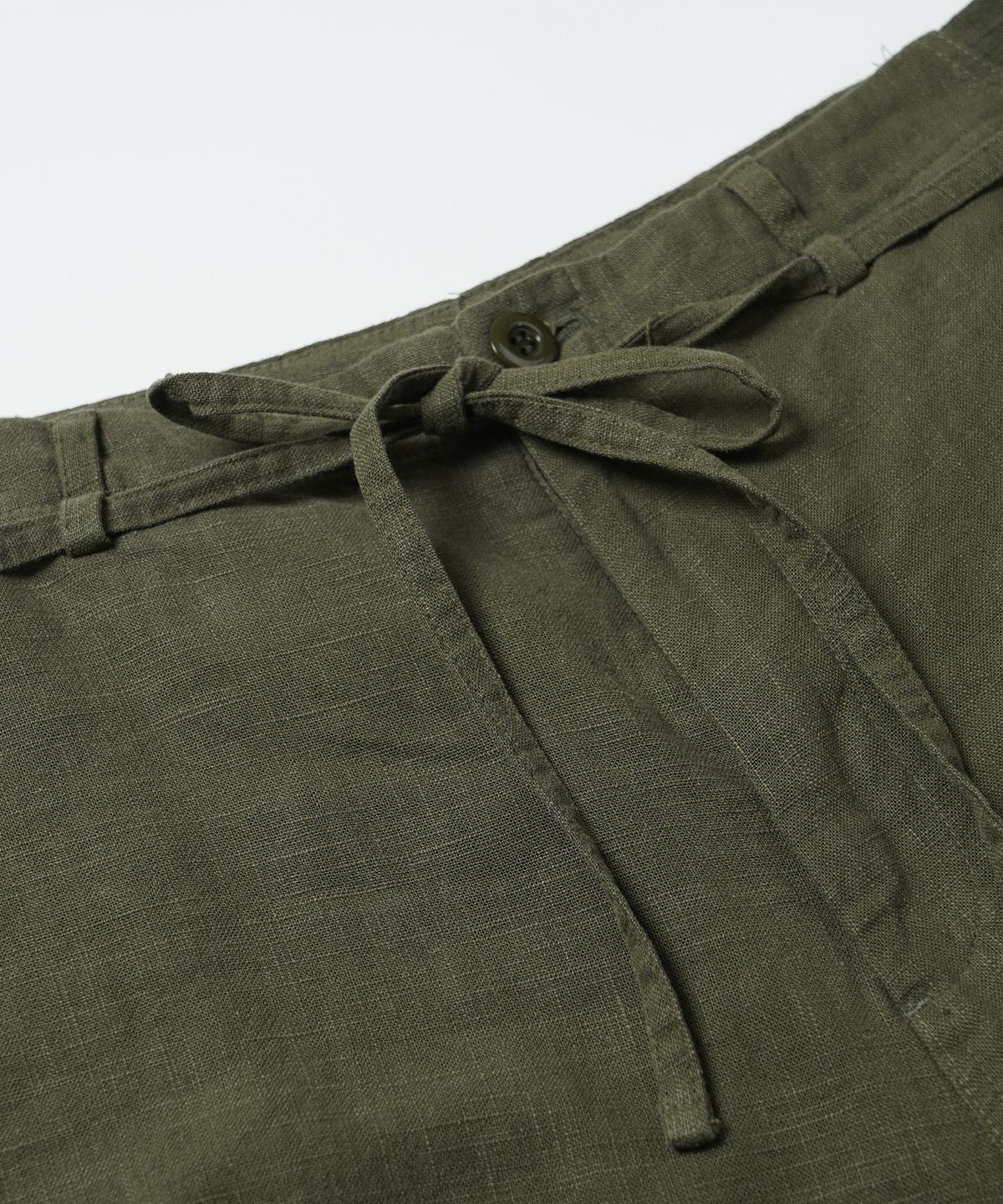 프리즘웍스(FRIZMWORKS) LINEN CARGO PARACHUTE PANTS _ OLIVE