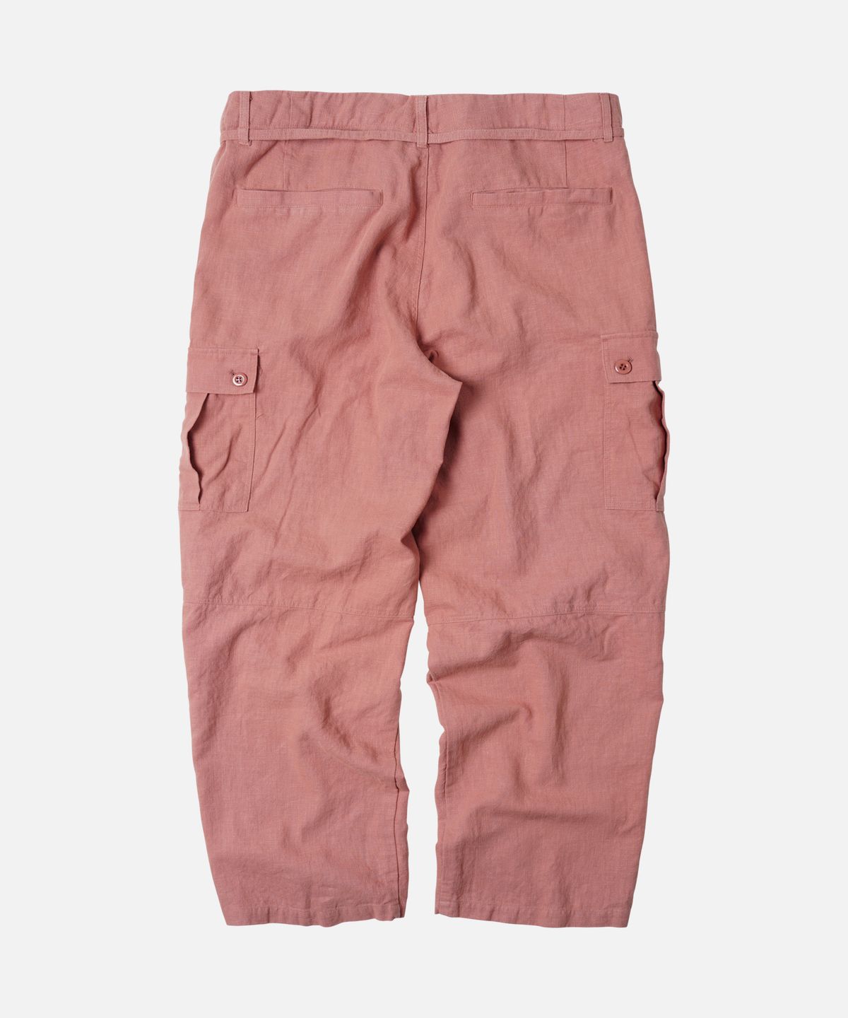 프리즘웍스(FRIZMWORKS) LINEN CARGO PARACHUTE PANTS _ INDIAN PINK