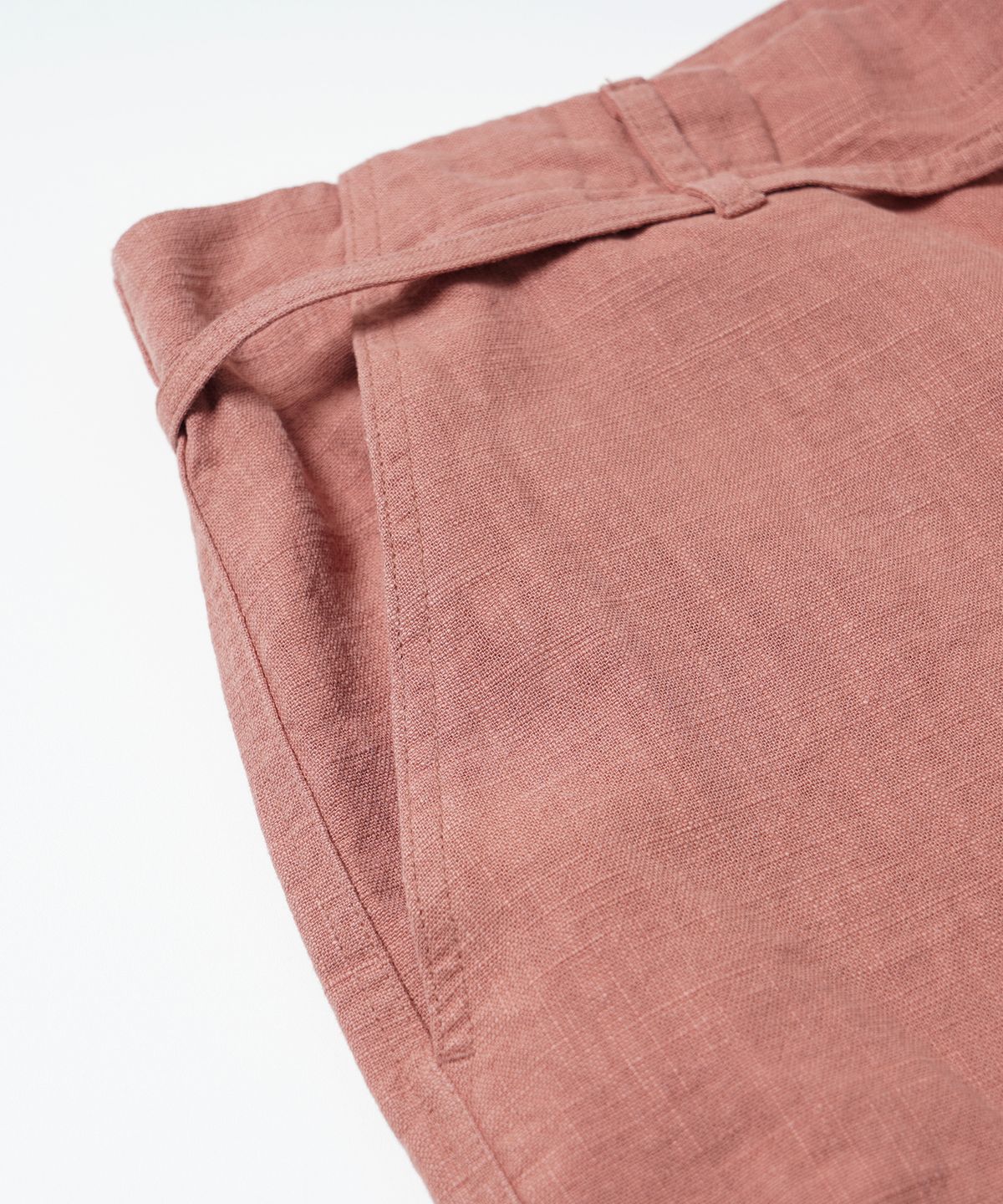 프리즘웍스(FRIZMWORKS) LINEN CARGO PARACHUTE PANTS _ INDIAN PINK