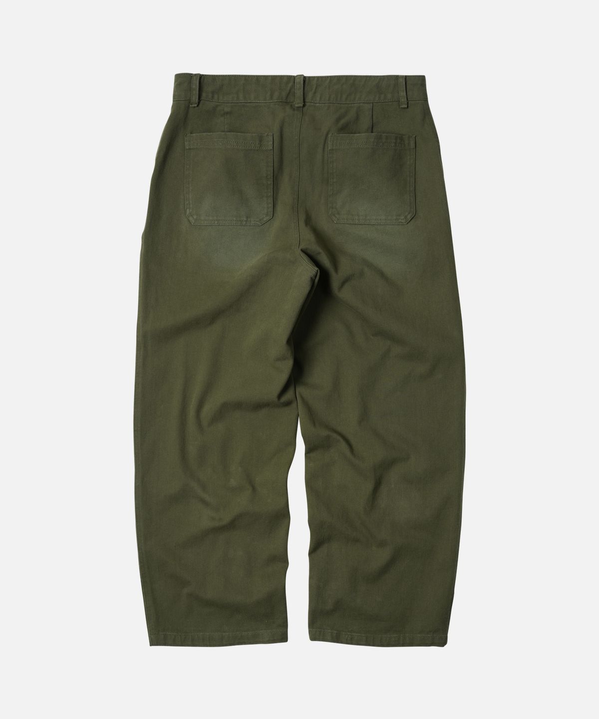 프리즘웍스(FRIZMWORKS) WASHED COTTON ONE TUCK PANTS _ OLIVE