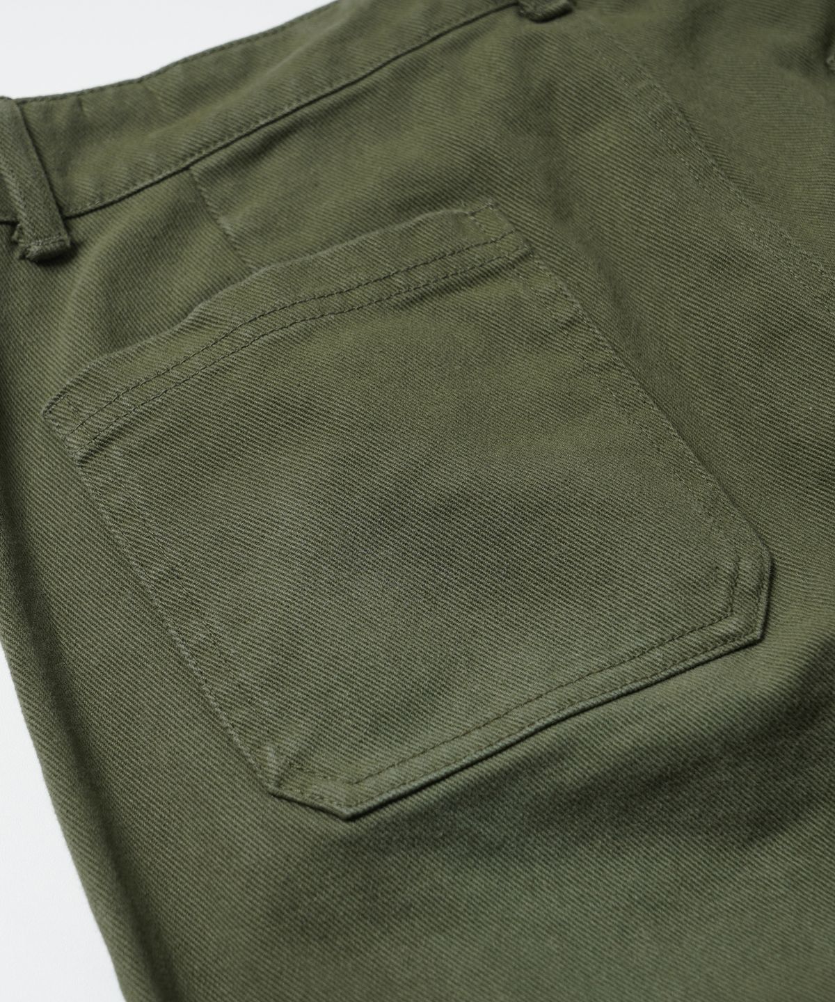 프리즘웍스(FRIZMWORKS) WASHED COTTON ONE TUCK PANTS _ OLIVE