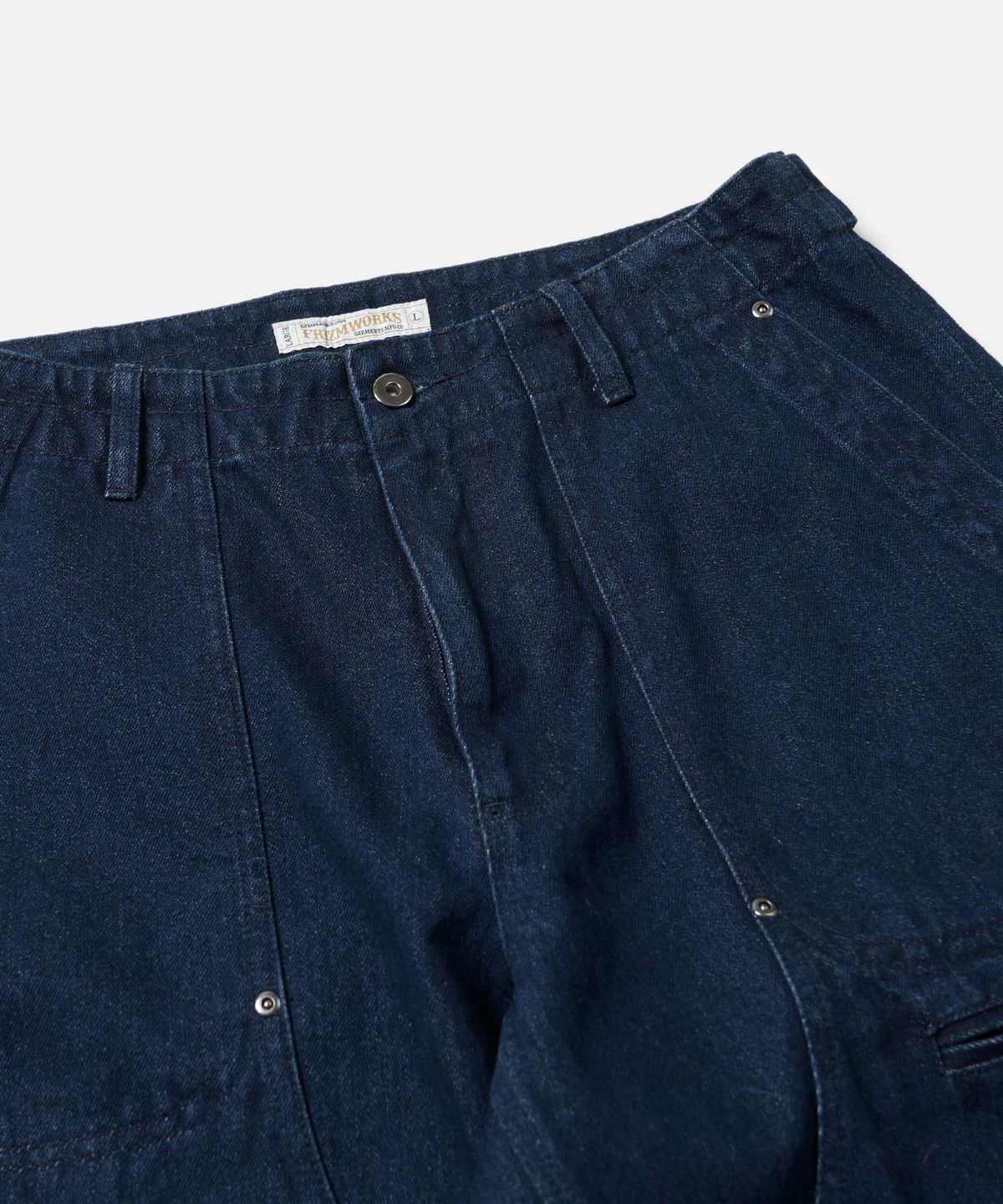프리즘웍스(FRIZMWORKS) DENIM DOUBLE KNEE PANTS _ INDIGO