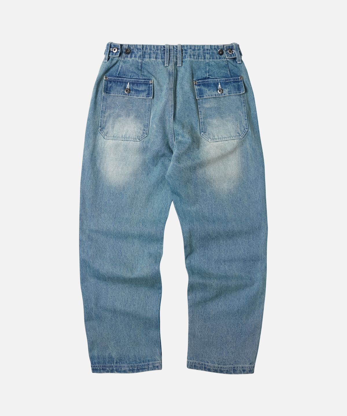 프리즘웍스(FRIZMWORKS) DENIM DOUBLE KNEE PANTS _ LIGHT BLUE