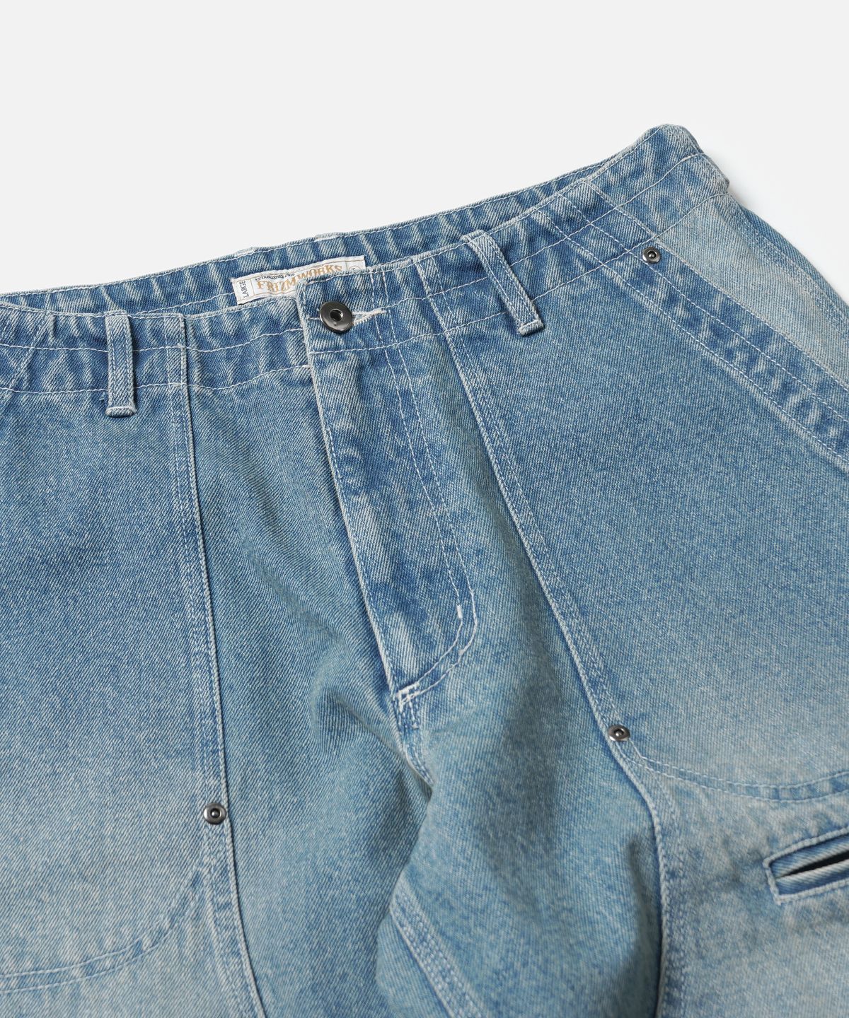 프리즘웍스(FRIZMWORKS) DENIM DOUBLE KNEE PANTS _ LIGHT BLUE