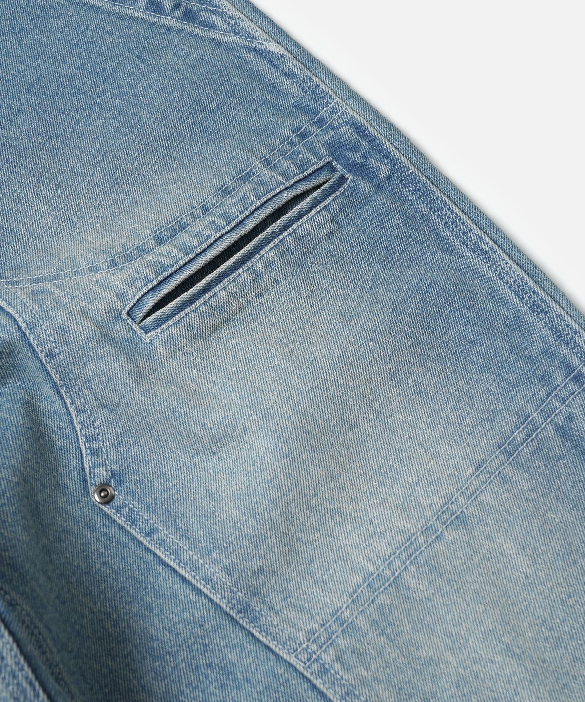 프리즘웍스(FRIZMWORKS) DENIM DOUBLE KNEE PANTS _ LIGHT BLUE