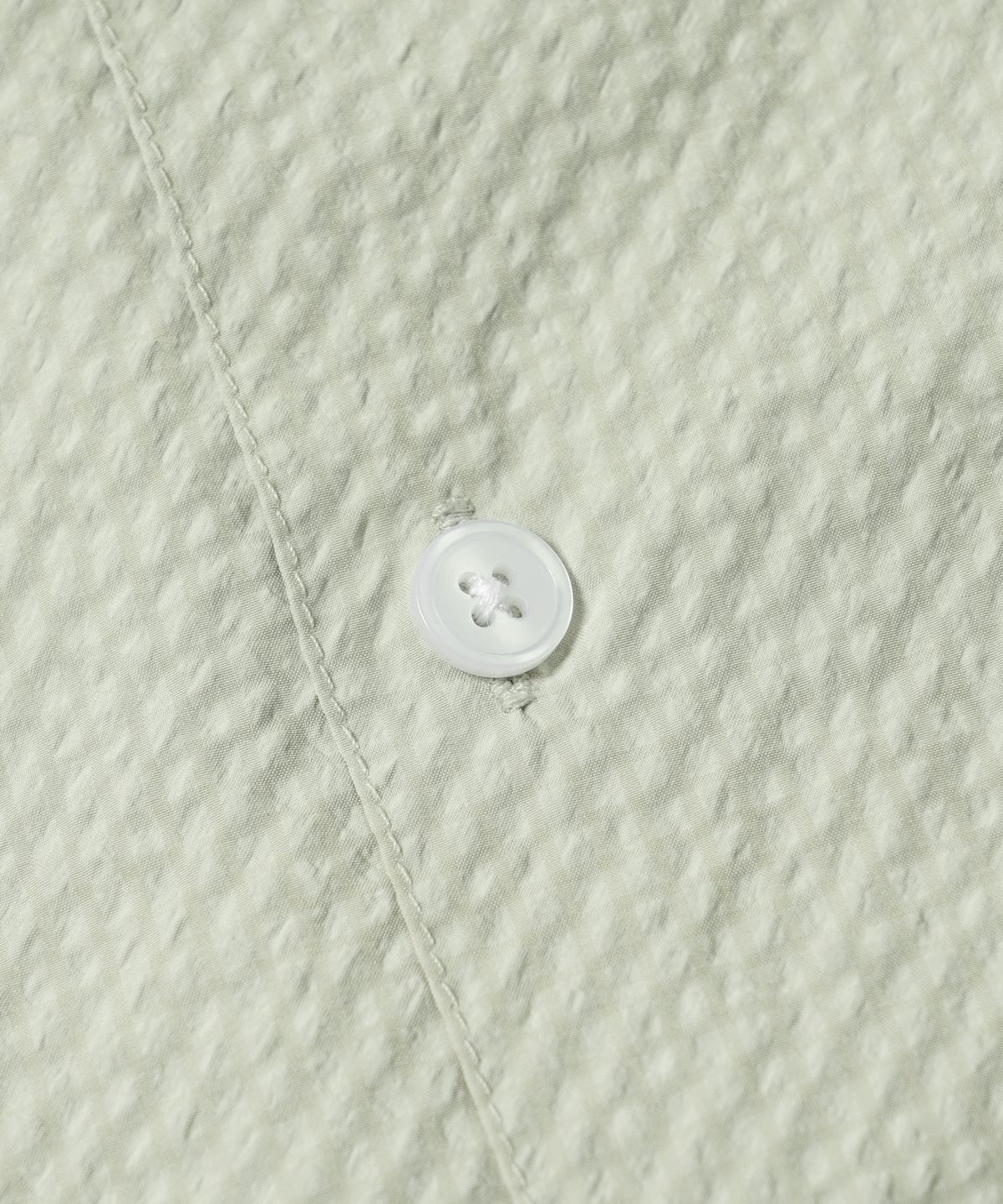 프리즘웍스(FRIZMWORKS) OPEN COLLAR SOLID SEERSUCKER SHIRT _ LIGHT KHAKI