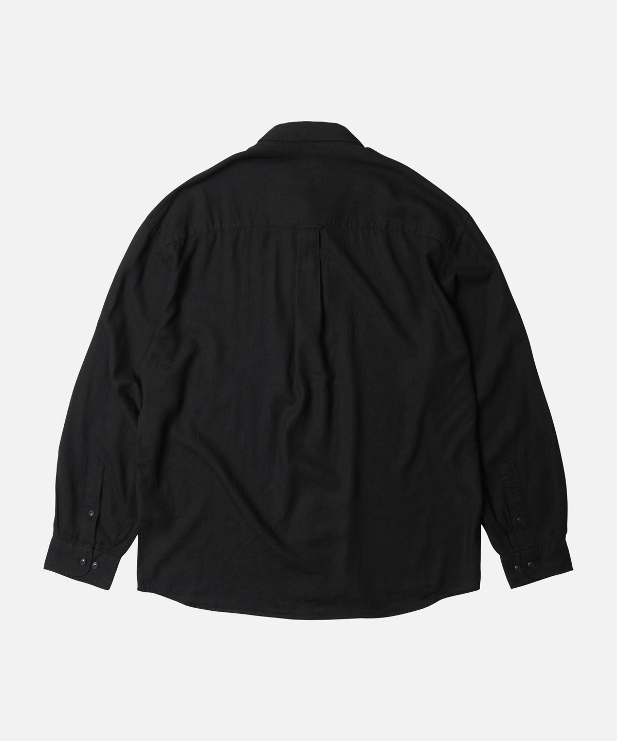 프리즘웍스(FRIZMWORKS) SILKY LINEN RELAXED SHIRT _ BLACK