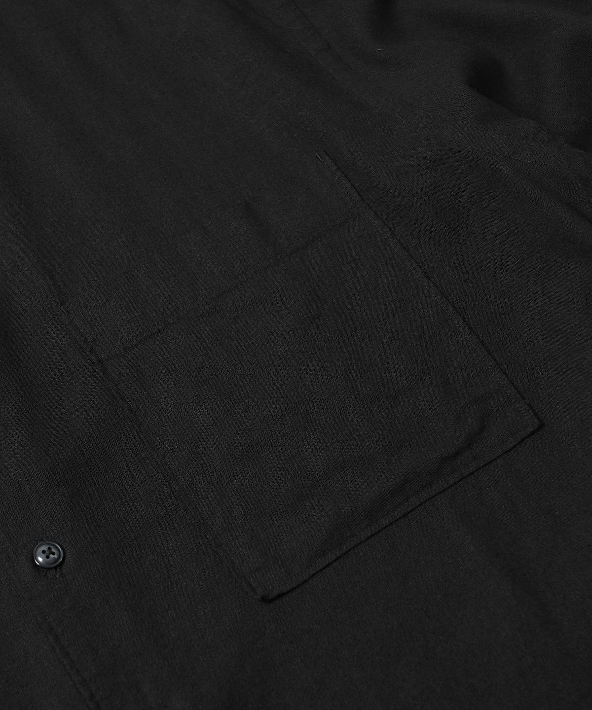 프리즘웍스(FRIZMWORKS) SILKY LINEN RELAXED SHIRT _ BLACK