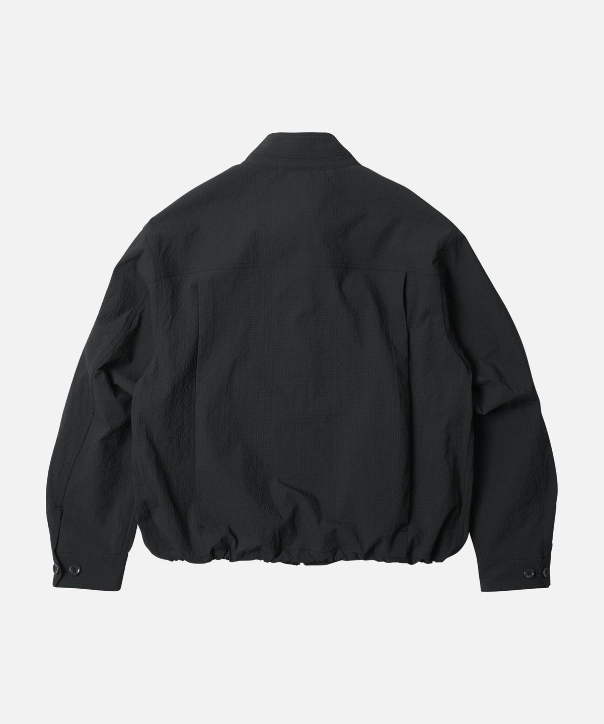 프리즘웍스(FRIZMWORKS) SEERSUCKER BUDDY HARRINGTON JACKET _ BLACK