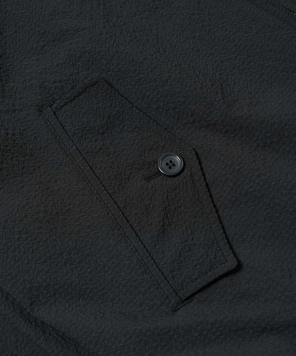 프리즘웍스(FRIZMWORKS) SEERSUCKER BUDDY HARRINGTON JACKET _ BLACK