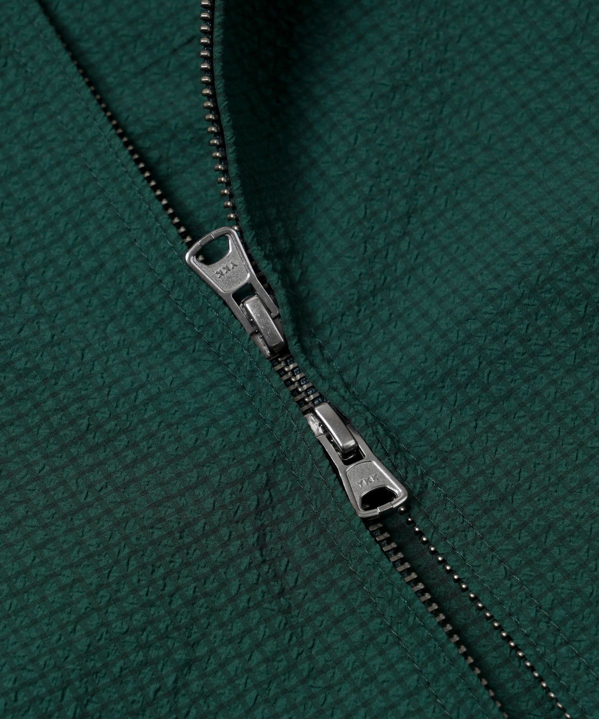 프리즘웍스(FRIZMWORKS) SEERSUCKER BUDDY HARRINGTON JACKET _ DARK GREEN