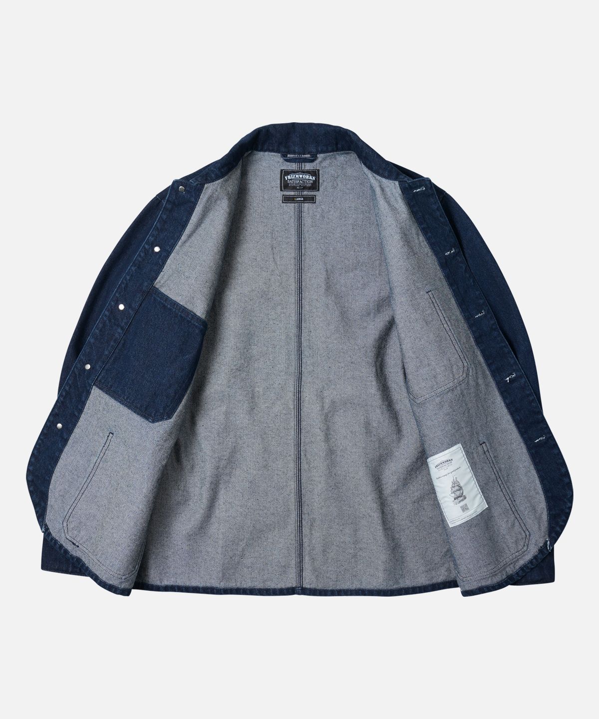 프리즘웍스(FRIZMWORKS) DENIM CHORE JACKET _ INDIGO