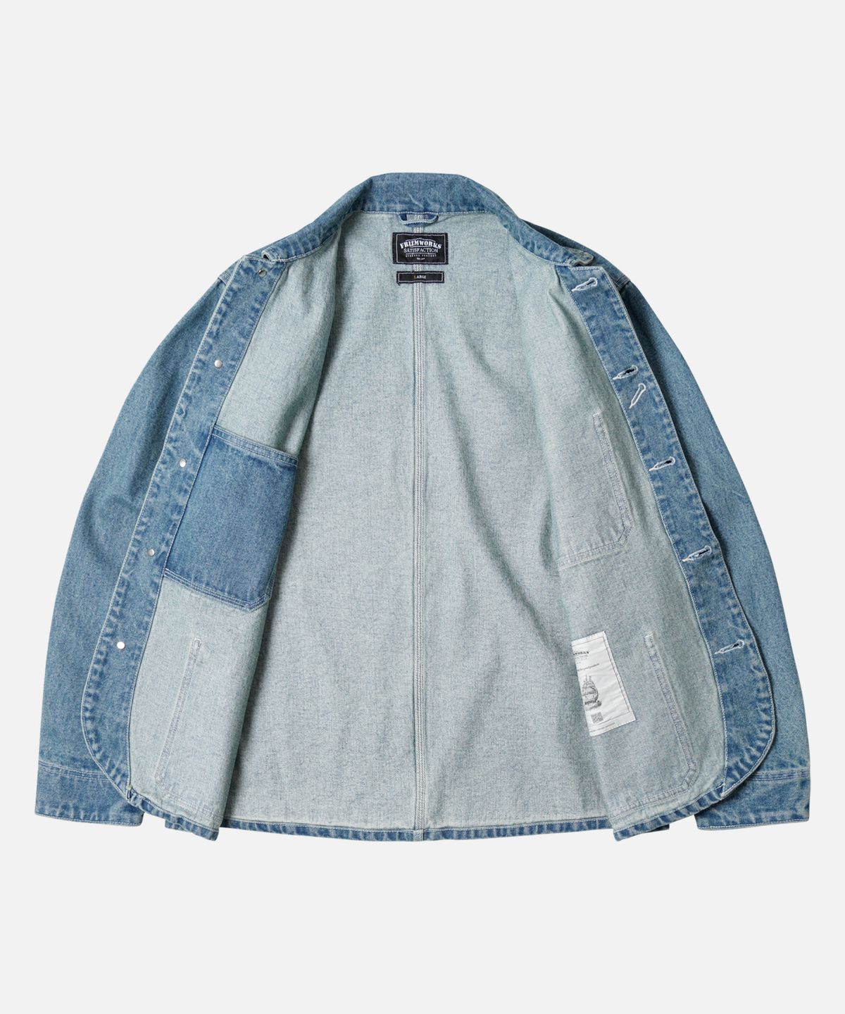 프리즘웍스(FRIZMWORKS) DENIM CHORE JACKET _ LIGHT BLUE