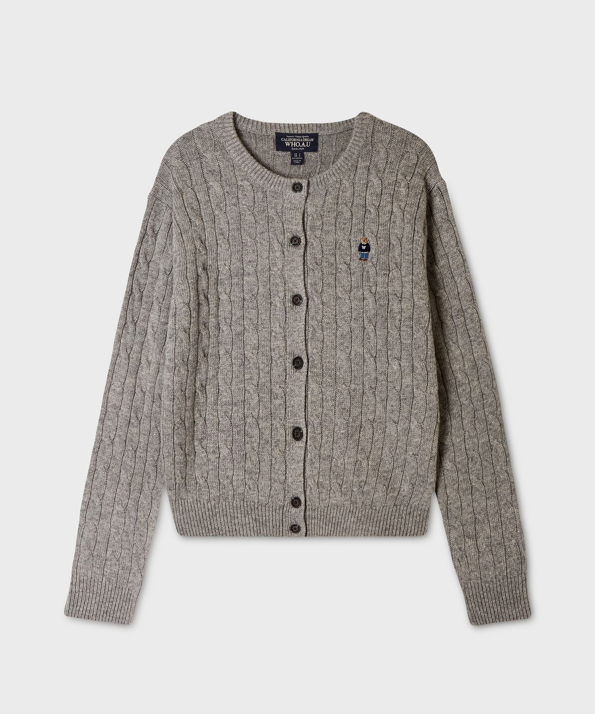후아유(WHO.A.U) Steve Cable Cardigan / WHCKG4911F