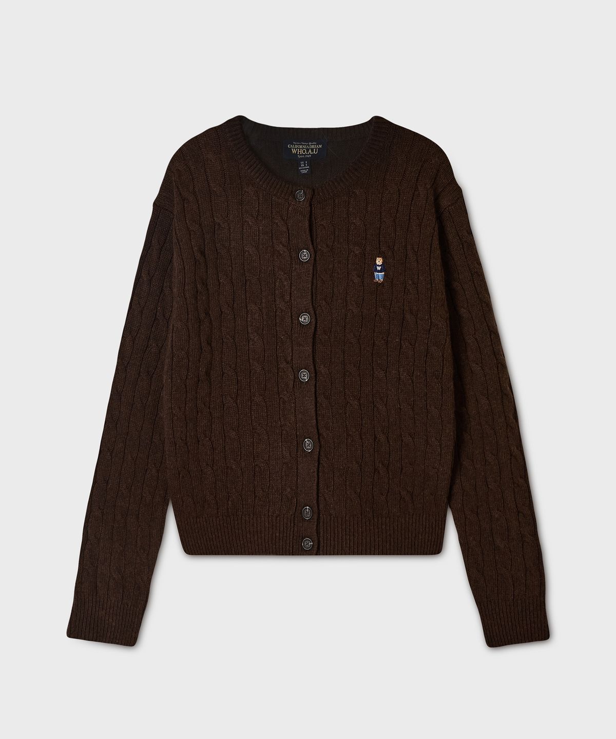 후아유(WHO.A.U) Steve Cable Cardigan / WHCKG4911F