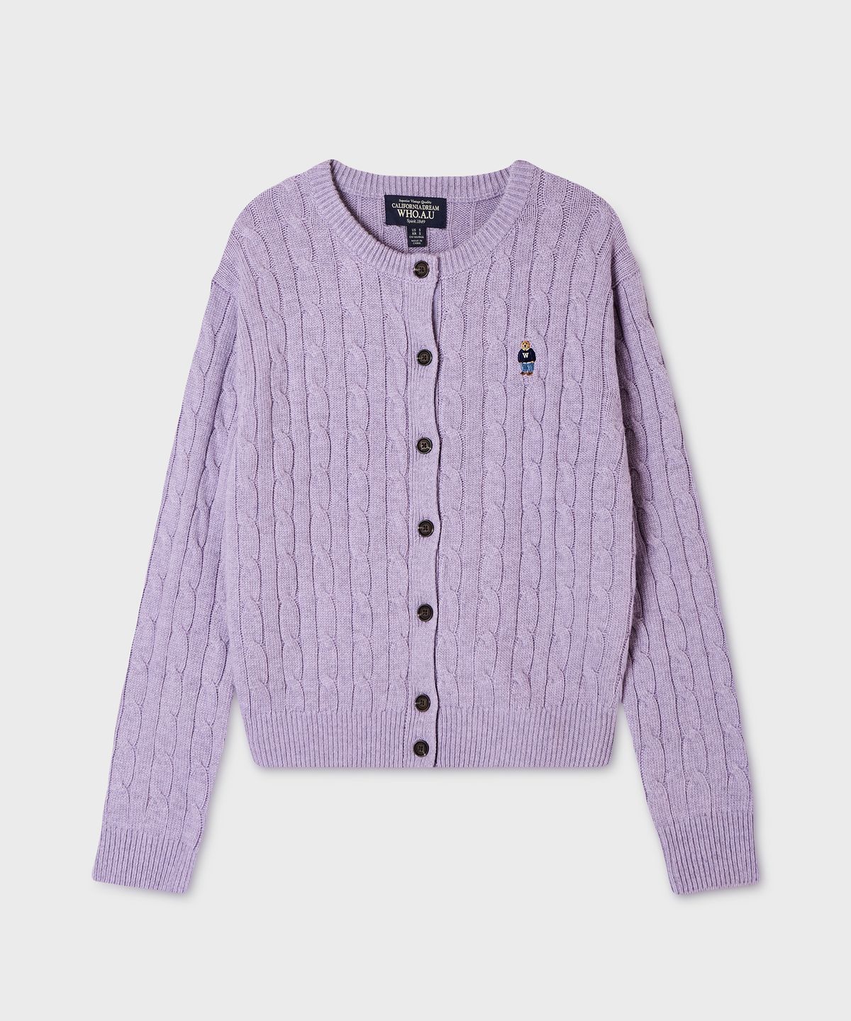 후아유(WHO.A.U) Steve Cable Cardigan / WHCKG4911F