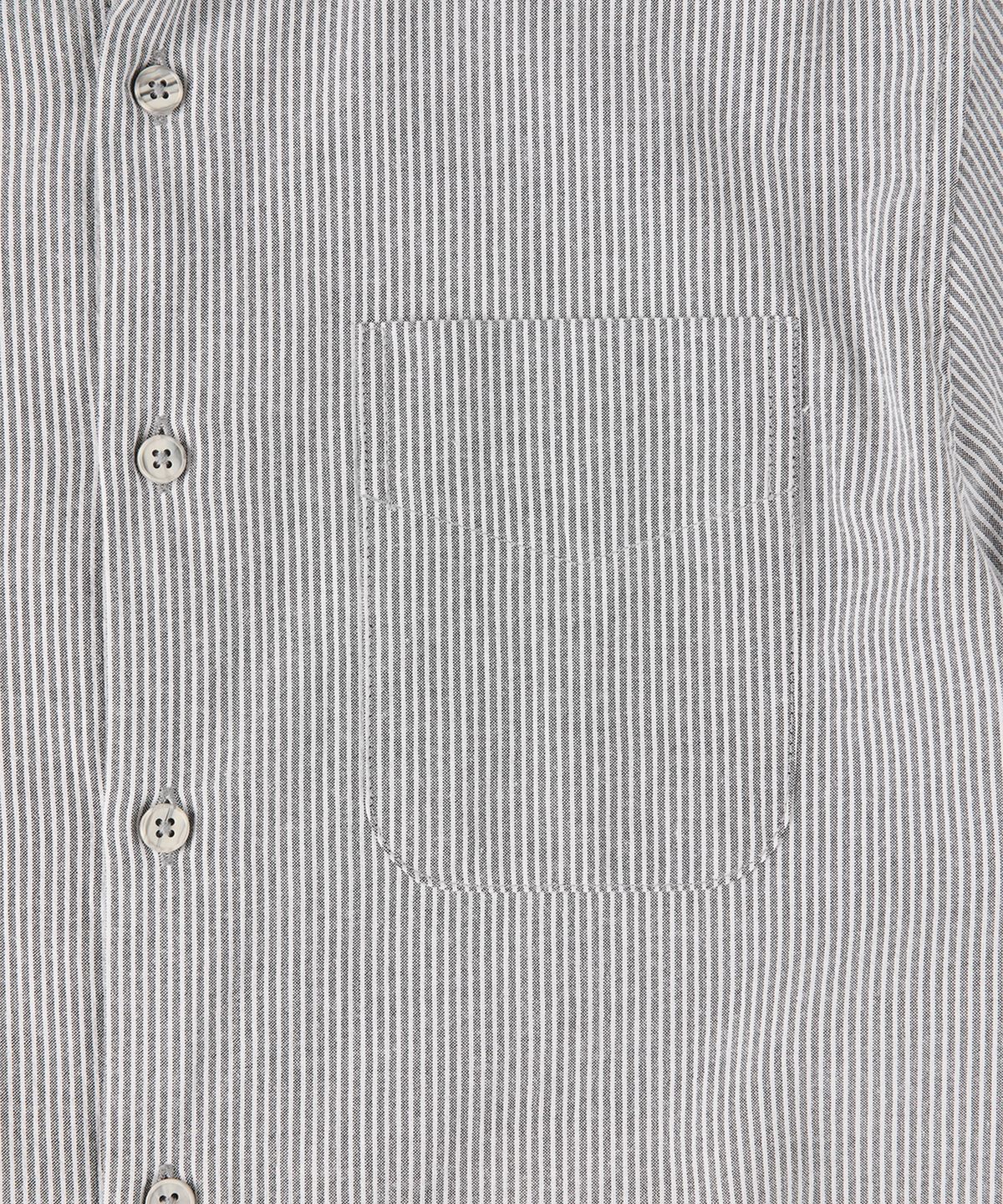 빠니깔레(PANICALE) 블랙 스트라이프 반팔 셔츠
