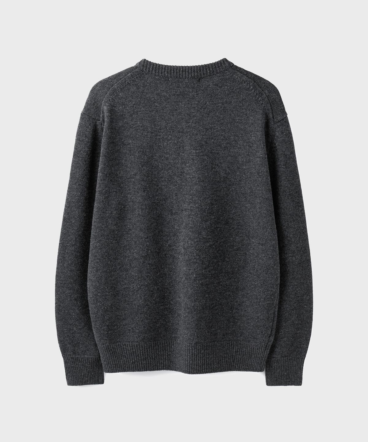 브랜디드(BRANDED) AFTER ROUND CROP CARDIGAN [CHARCOAL]