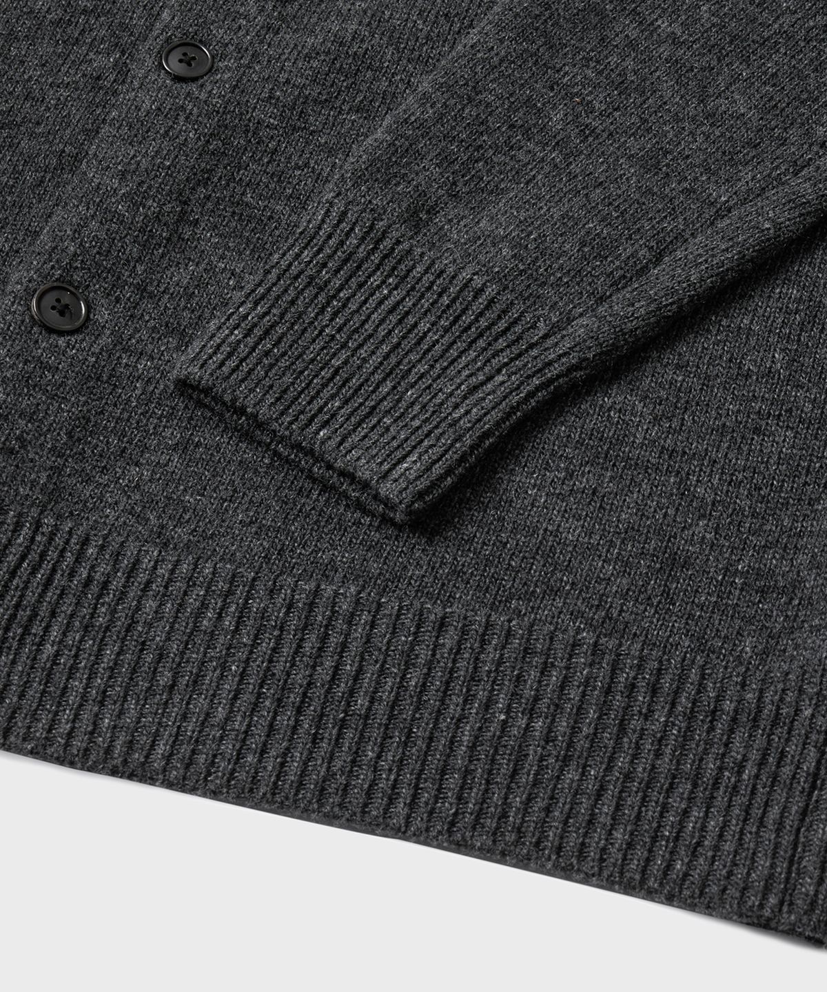 브랜디드(BRANDED) AFTER ROUND CROP CARDIGAN [CHARCOAL]