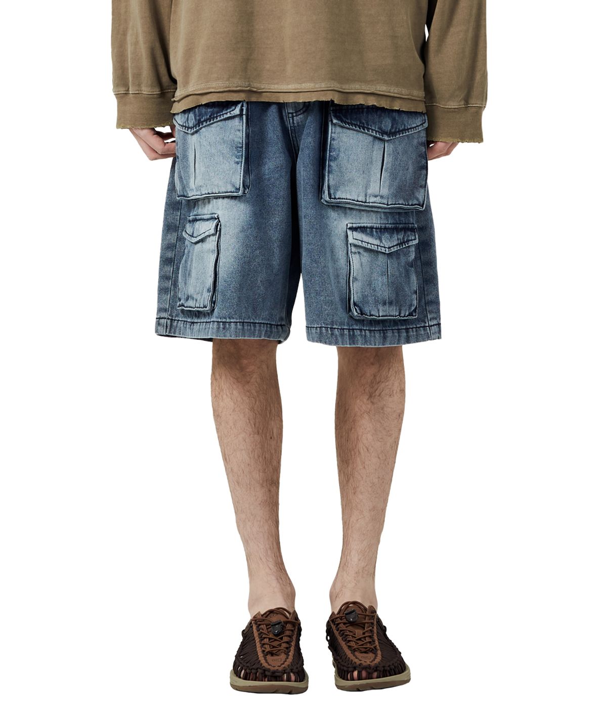 빅유니온(BIG UNION) DOUBLE POCKET SHORTS / INDIGO