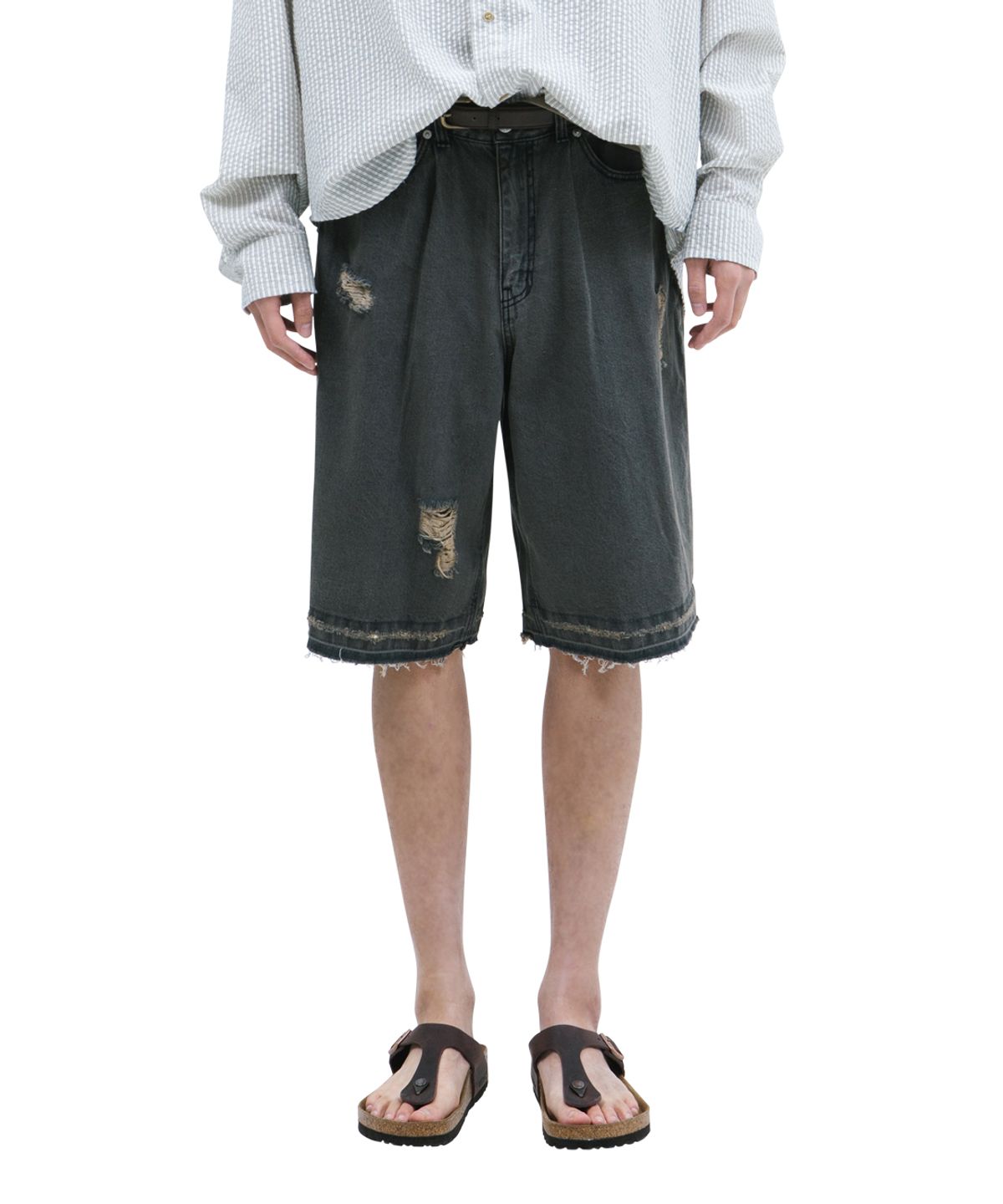 빅유니온(BIG UNION) TIN Y SHORTS / BLACK