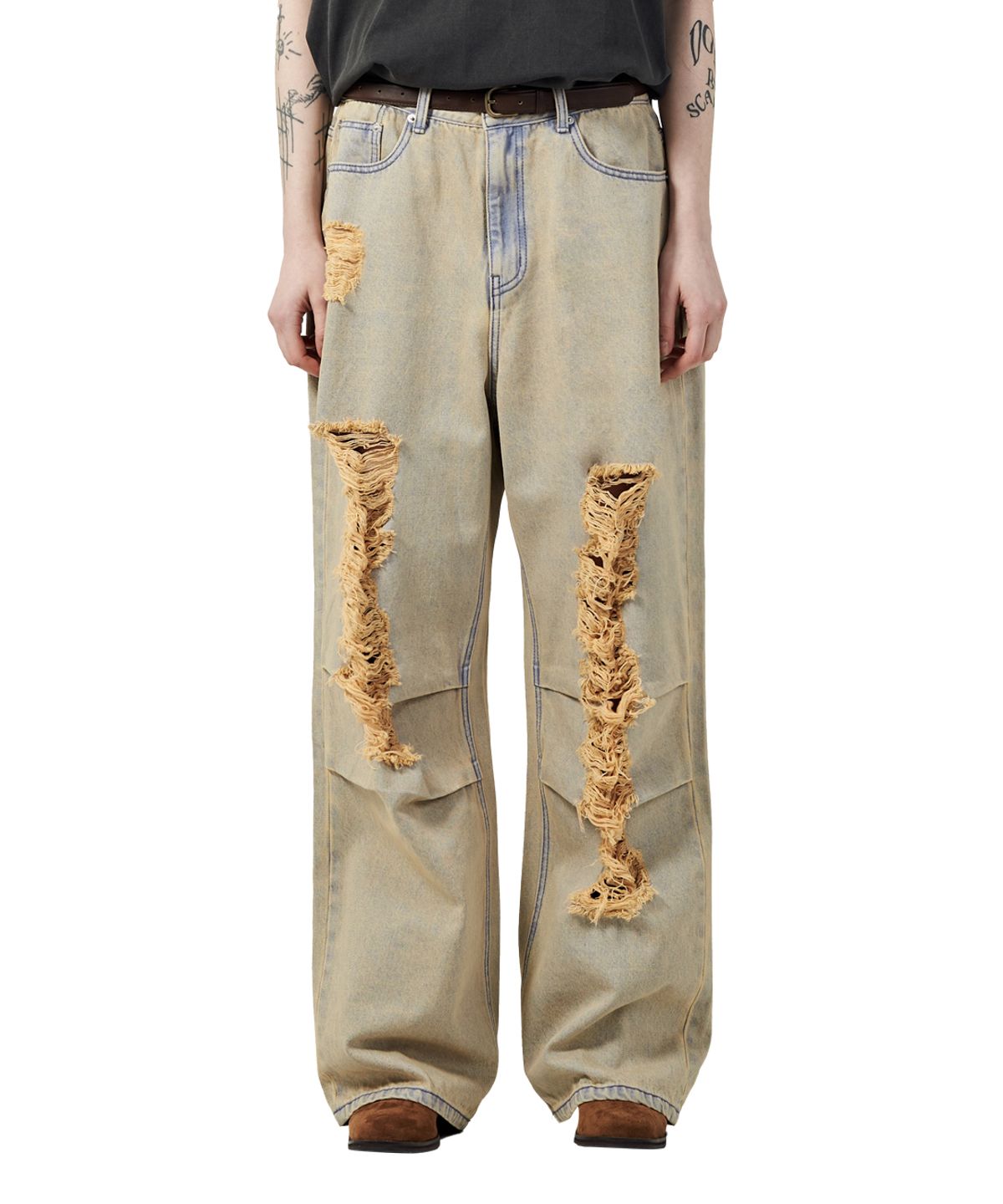 빅유니온(BIG UNION) TEAR DENIM PANTS / TEAR