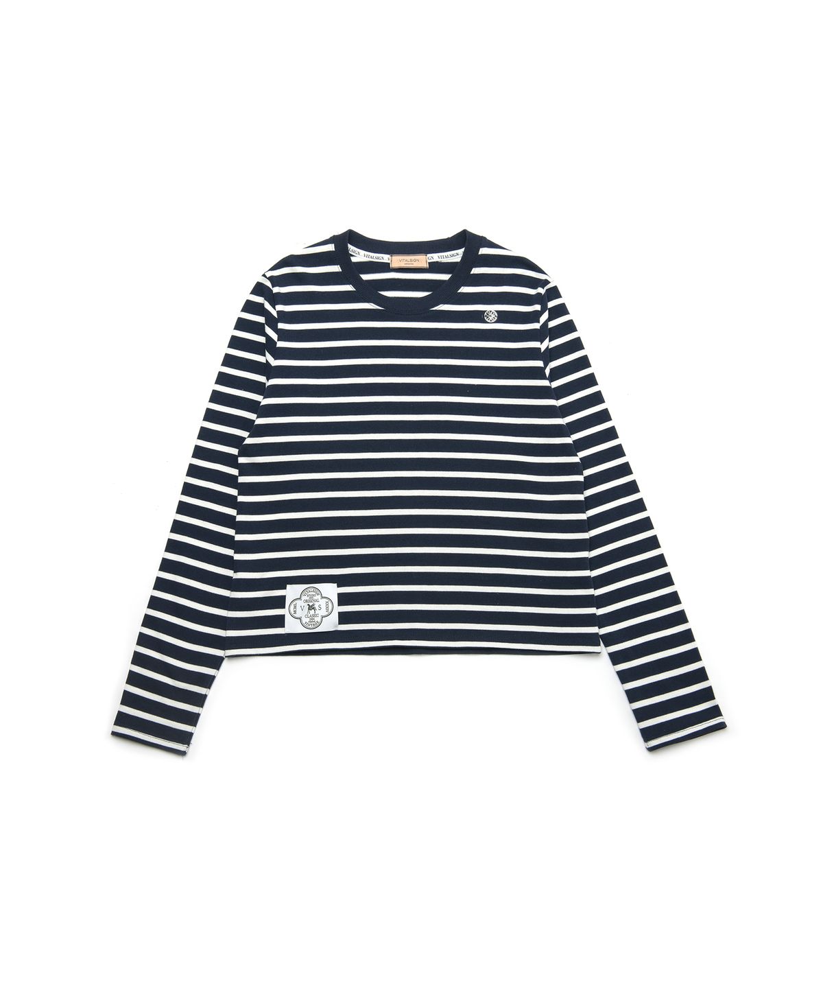 바이탈싸인(VITALSIGN) [LINE] Long Sleeve Stripe T-shirt (2c)