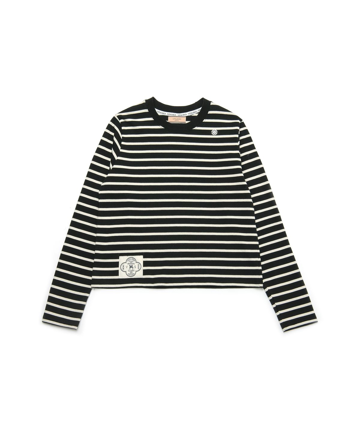바이탈싸인(VITALSIGN) [LINE] Long Sleeve Stripe T-shirt (2c)