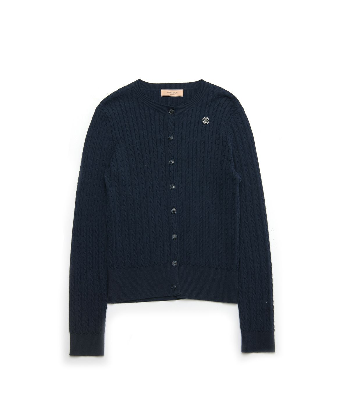 바이탈싸인(VITALSIGN) [LINE] Classy Cable Knit Cardigan (2c)