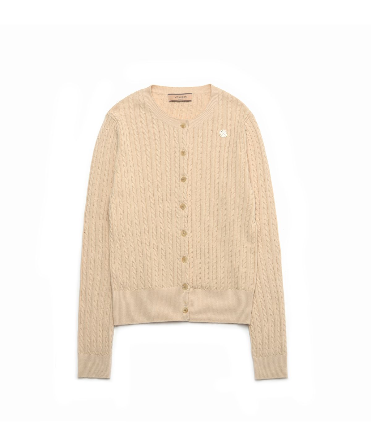 바이탈싸인(VITALSIGN) [LINE] Classy Cable Knit Cardigan (2c)