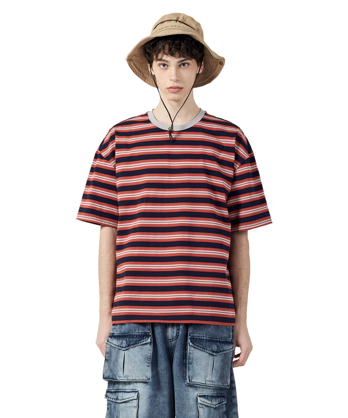 빅유니온(BIG UNION) STRIPE OVERSIZED T-SHIRTS / 2 COLOR
