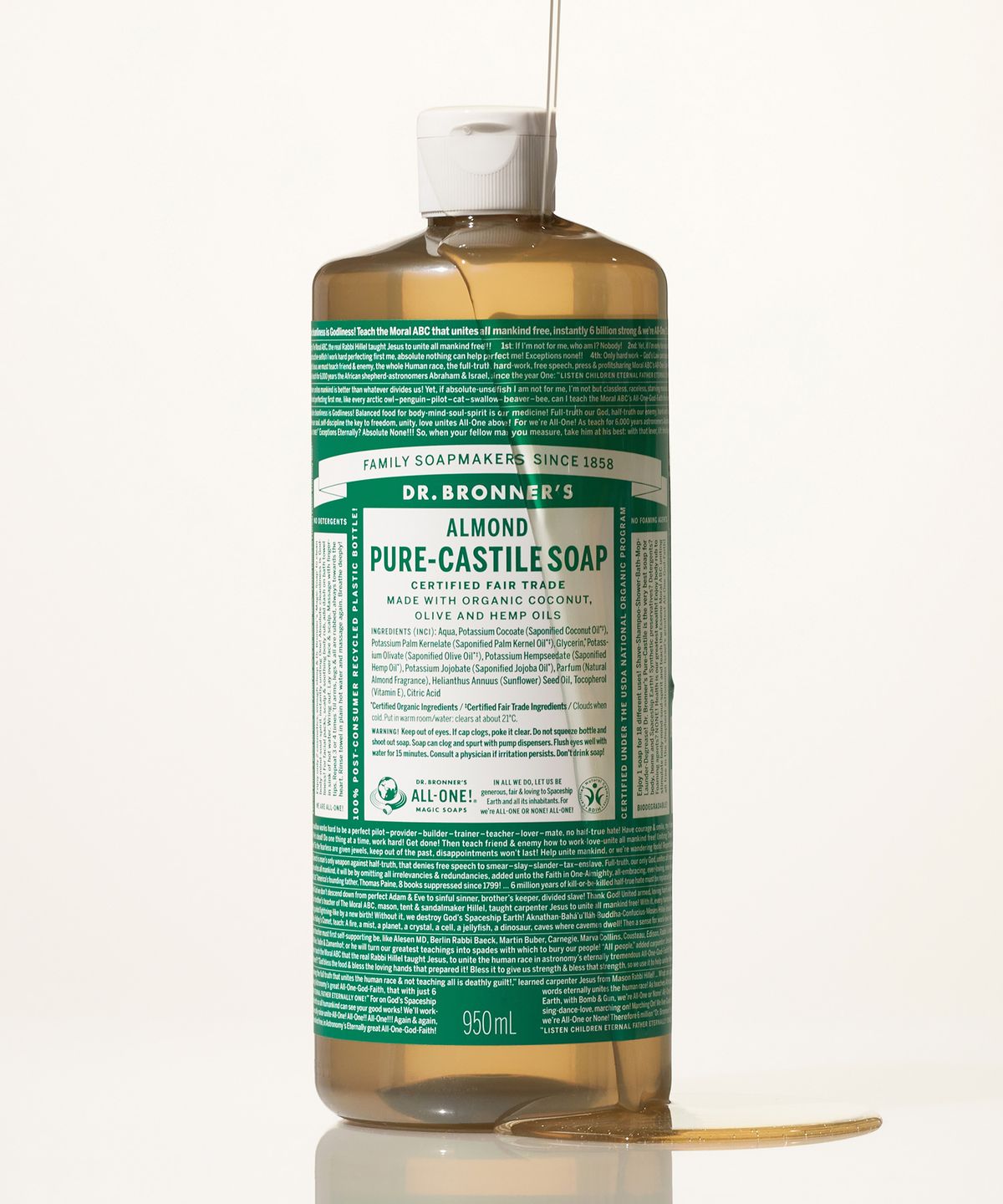닥터 브로너스(DR.BRONNER'S) [페이스&바디클렌저]아몬드 퓨어 캐스틸 솝 950ml