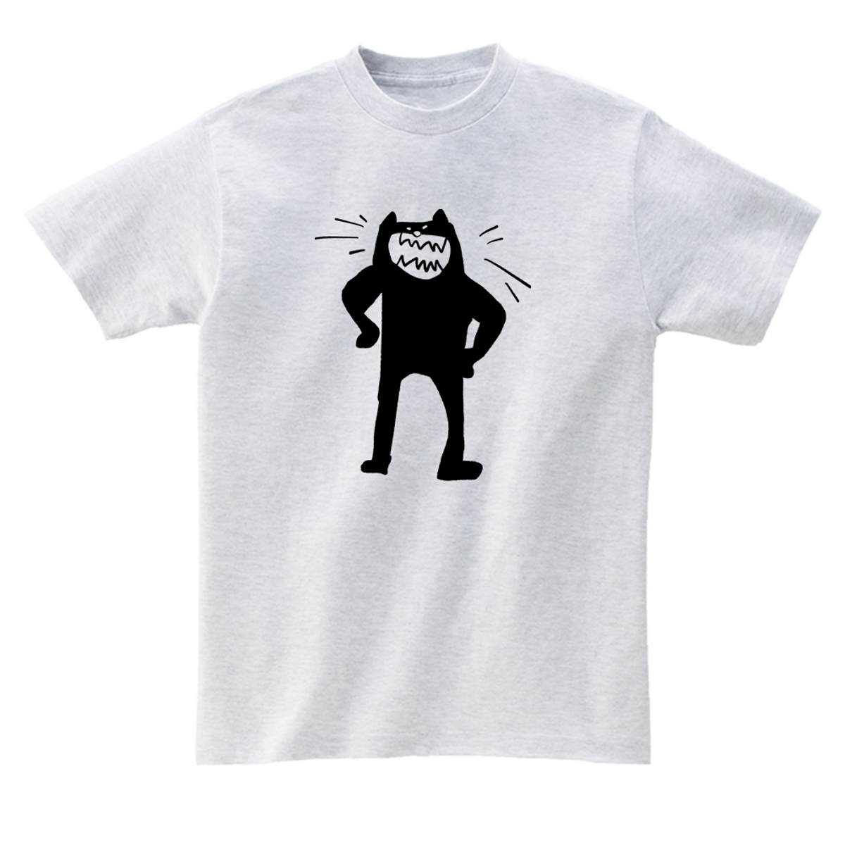 어썸어스(AWESOMEUS) (24SS)SMILING BLACK CAT 2COLOR T_SHIRTS