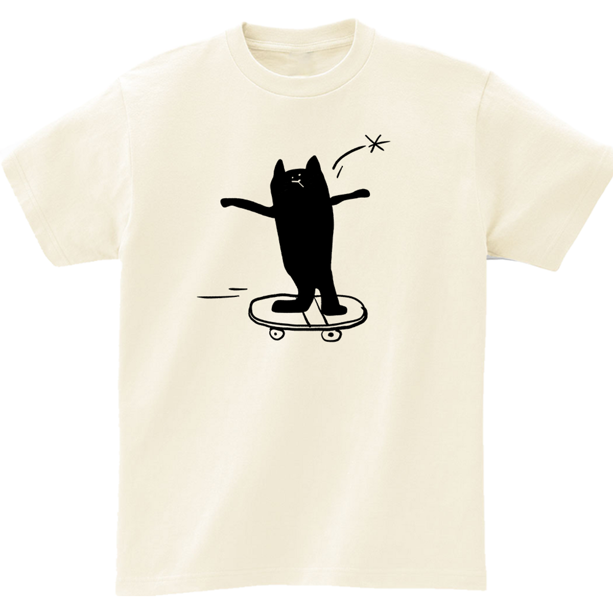 어썸어스(AWESOMEUS) (24SS) BOARD BLACK CAT 2COLOR T_SHIRTS