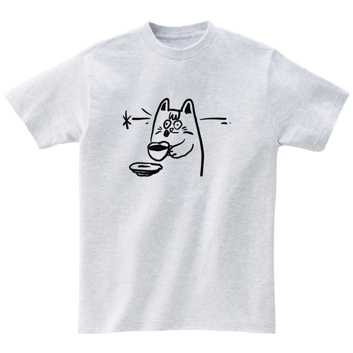어썸어스(AWESOMEUS) (24SS) WAKE UP CAT 2COLOR T_SHIRTS