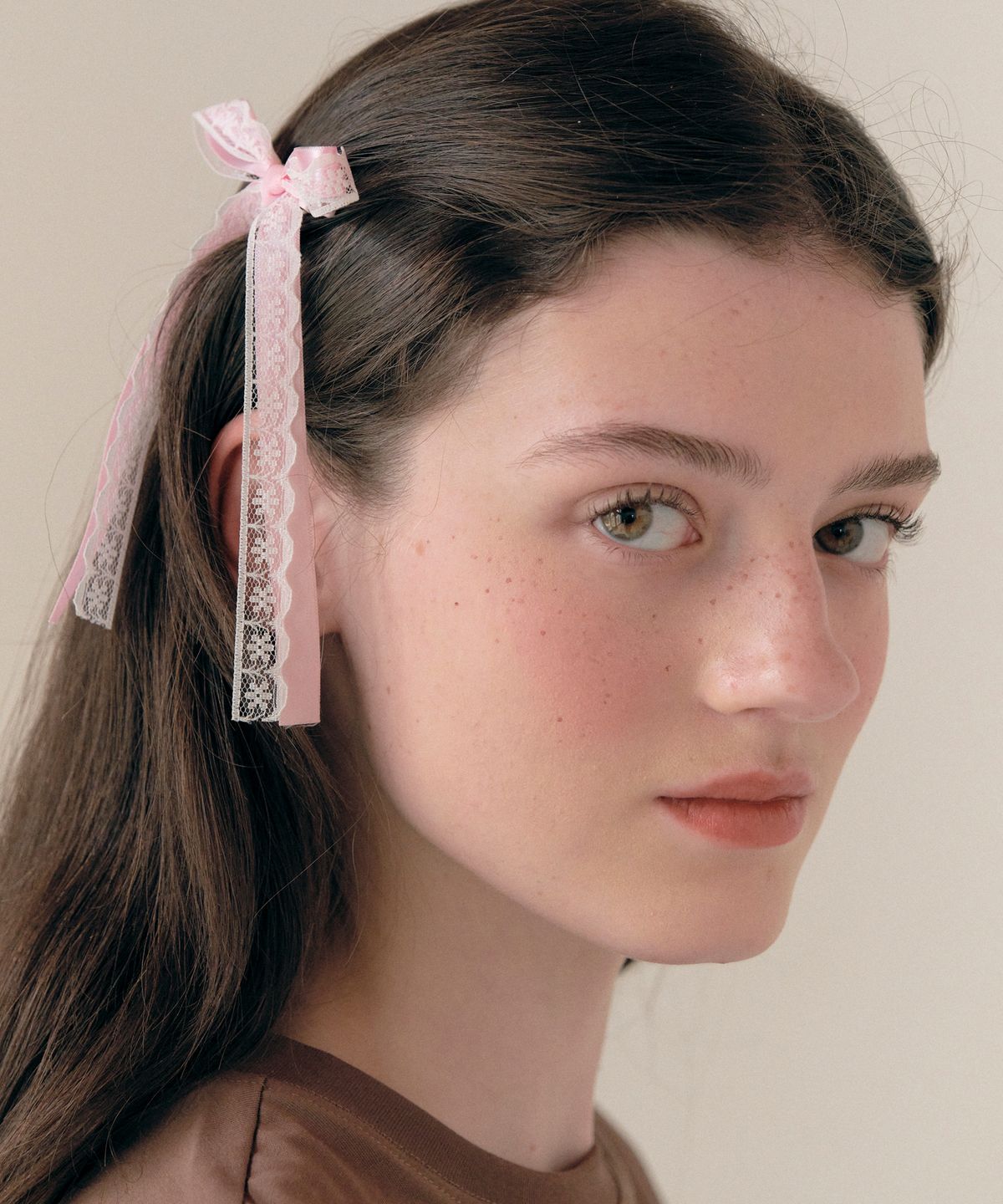 로라로라(ROLAROLA) MINI LACE RIBBON PIN SET PINK