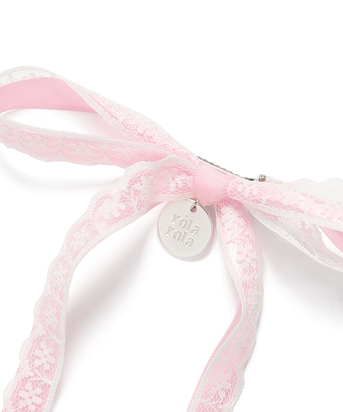 로라로라(ROLAROLA) LACE RIBBON PIN PINK