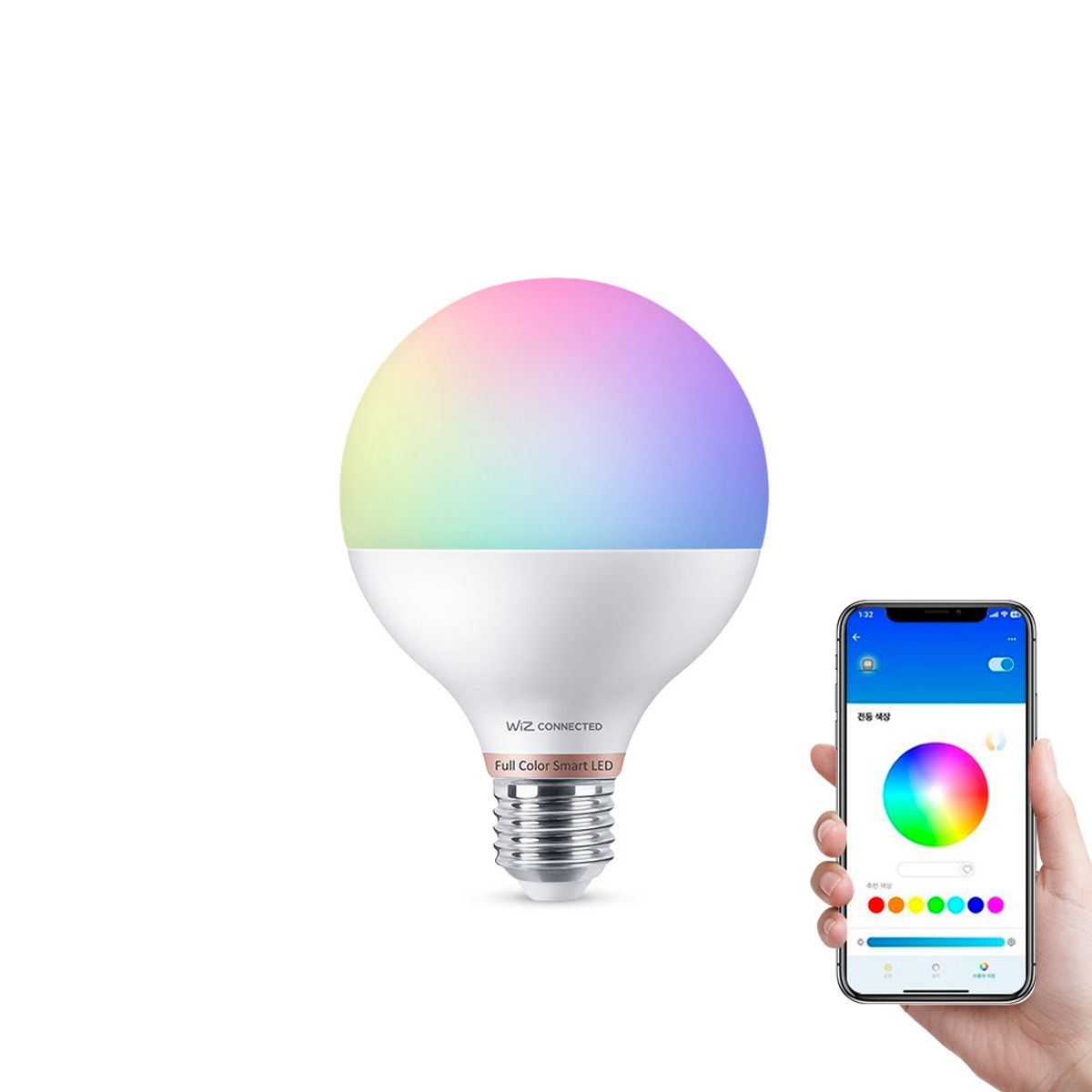 필립스(PHILIPS) 위즈 컬러 앰비언스 LED 스마트 볼전구
