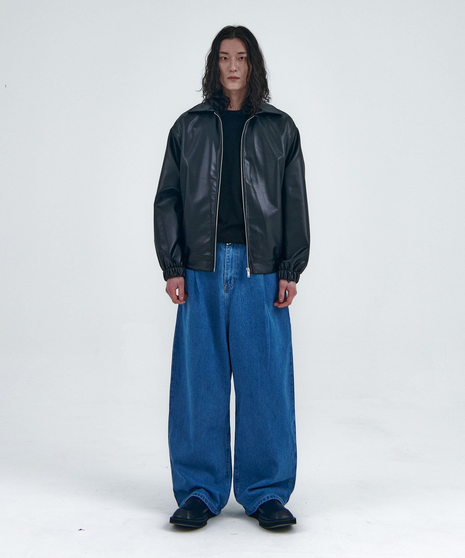 新品】Treat ürself mannish leather jacket