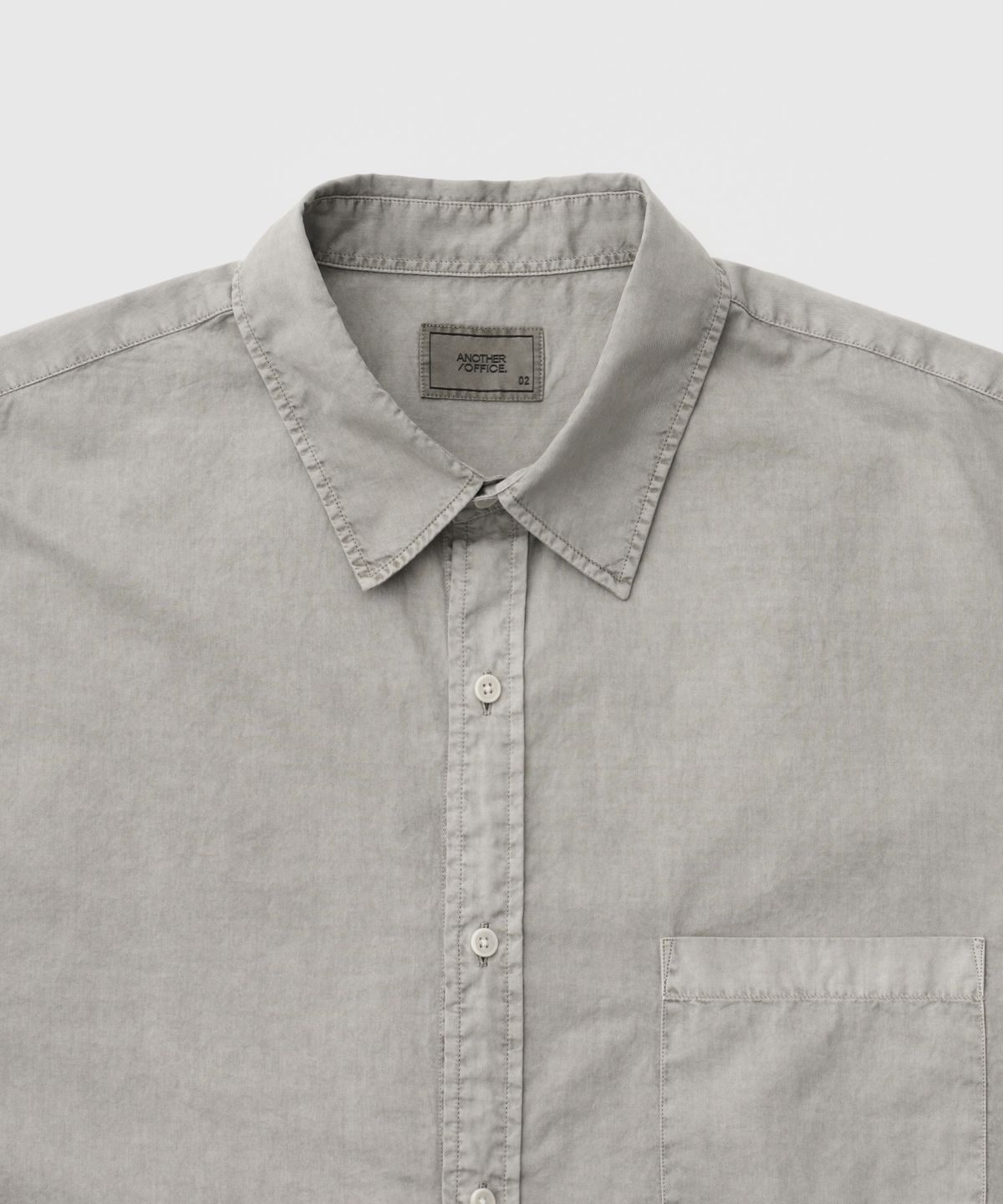 어나더 오피스(ANOTHER OFFICE) Bold Garment Shirt (Dusty Gray)