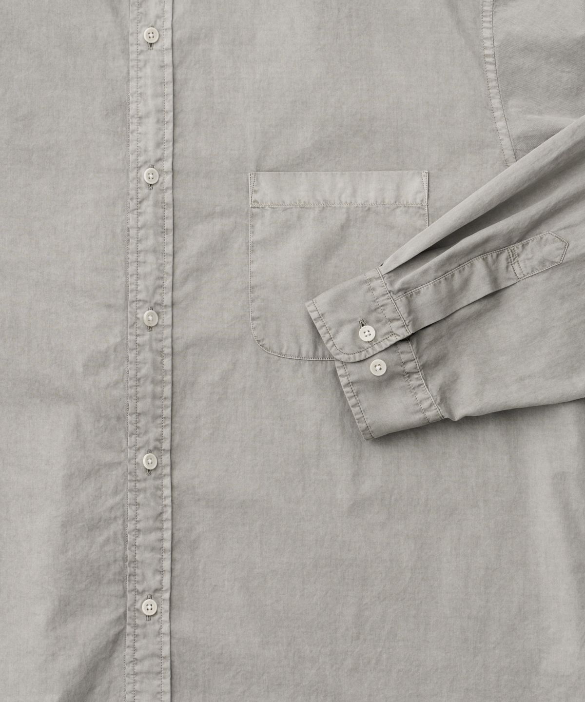 어나더 오피스(ANOTHER OFFICE) Bold Garment Shirt (Dusty Gray)