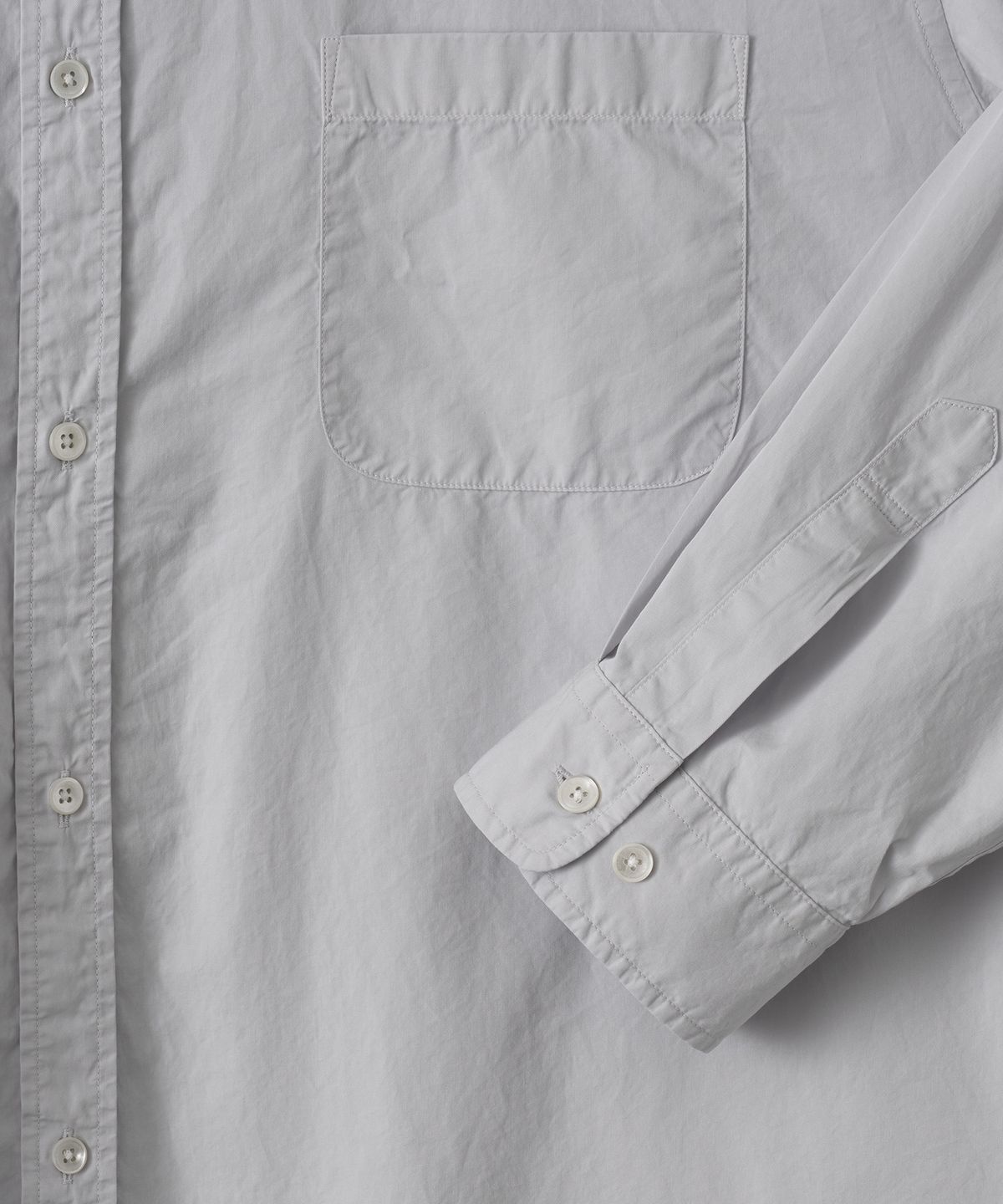 어나더 오피스(ANOTHER OFFICE) Neo Bold Garment Shirt (Dove Gray)