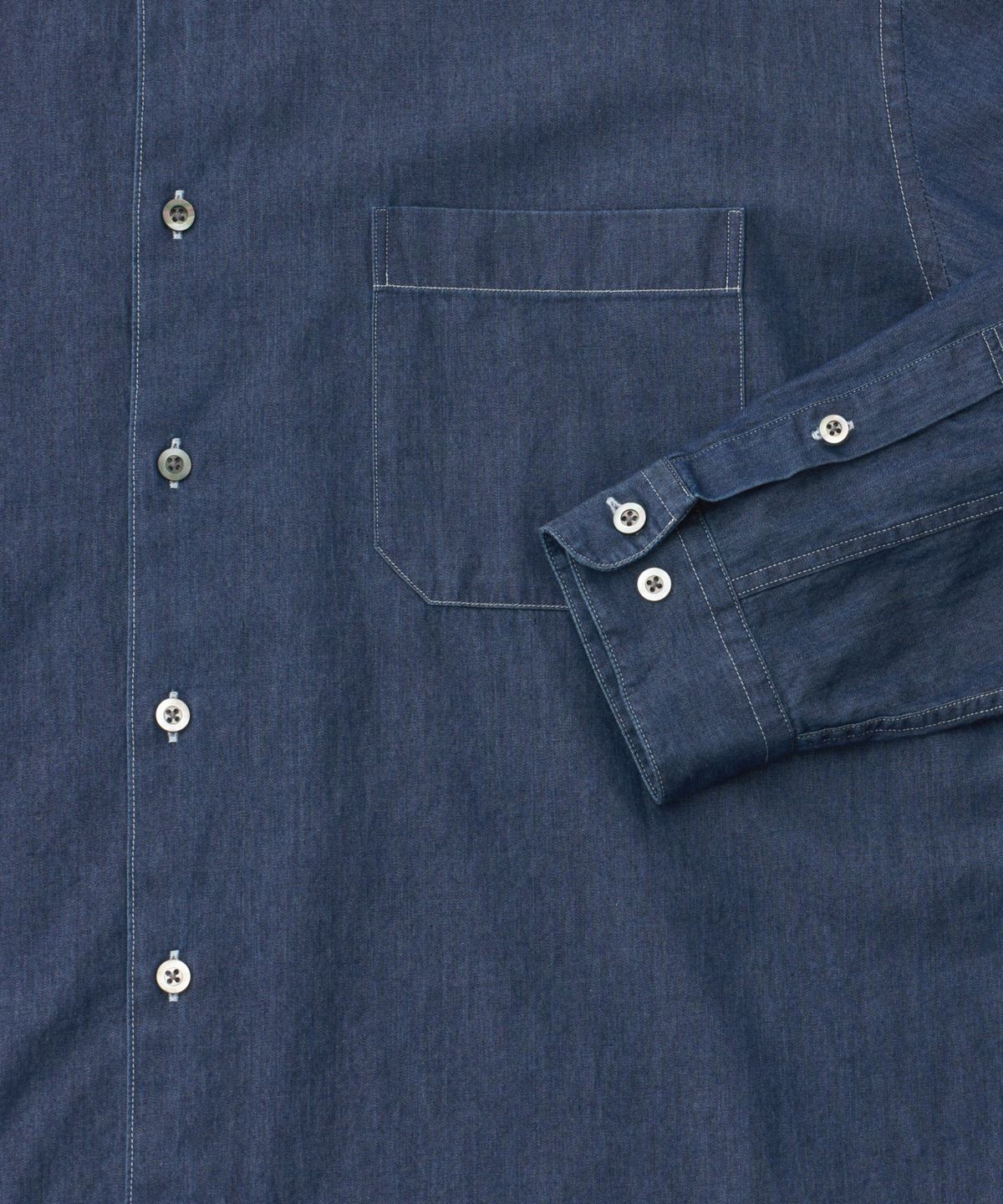 어나더 오피스(ANOTHER OFFICE) Comfy Denim Shirt (Indigo)