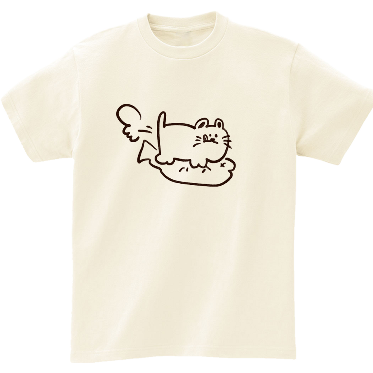 어썸어스(AWESOMEUS) (24SS) CAT RIDING A FISH 2COLOR T_SHIRTS