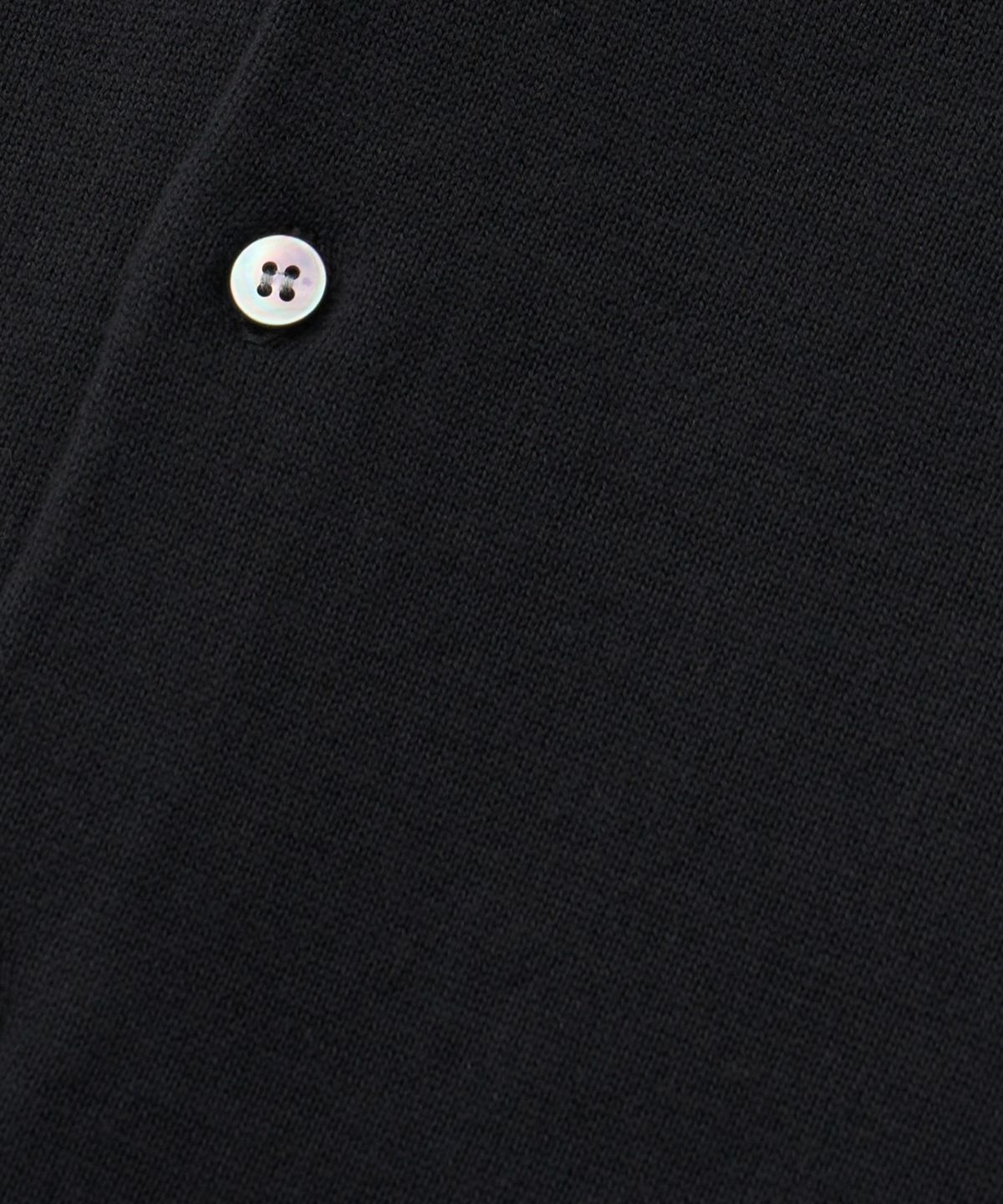 어나더 오피스(ANOTHER OFFICE) Scape Knit Polo Cardigan (Black)