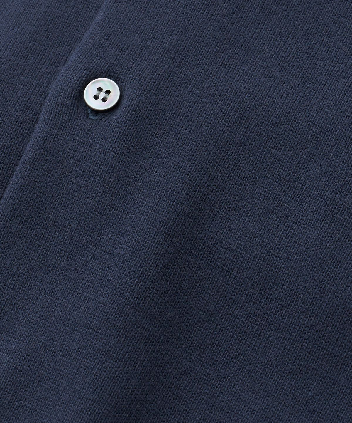 어나더 오피스(ANOTHER OFFICE) Scape Knit Polo Cardigan (Deep Navy)